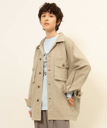 インレイミリタリーシャツジャケット