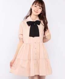 LODISPOTTO | Dollyリボンティアードシャツワンピース(ワンピース)