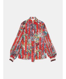 GOLDEN GOOSE Blouse with flower print / stripes