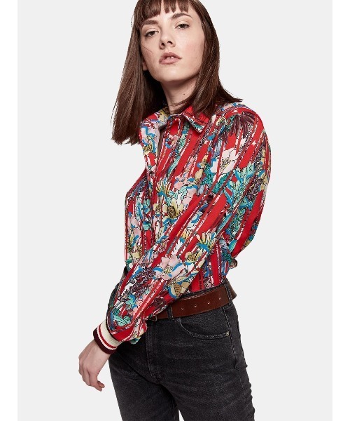 GOLDEN GOOSE（ゴールデングース）の「GOLDEN GOOSE Blouse with flower print / stripes（シャツ/ブラウス・レディース・マルチ・SMALL/MEDIUM/LARGE）」の4枚目の写真