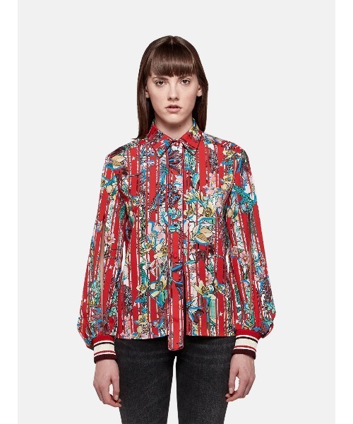 GOLDEN GOOSE（ゴールデングース）の「GOLDEN GOOSE Blouse with flower print / stripes（シャツ/ブラウス・レディース・マルチ・SMALL/MEDIUM/LARGE）」の2枚目の写真