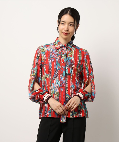 GOLDEN GOOSE（ゴールデングース）の「GOLDEN GOOSE Blouse with flower print / stripes（シャツ/ブラウス・レディース・マルチ・SMALL/MEDIUM/LARGE）」の5枚目の写真