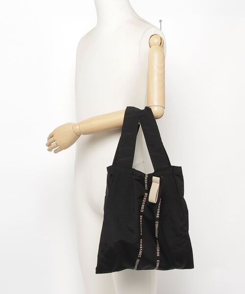 CONVERSE（コンバース）の「【CONVERSE/コンバース】COLOR PARTITION BAG/折りたたみバッグ（エコバッグ/サブバッグ・レディース・ブルー/ピンク/グレー/ブラック・FREE）」の8枚目の写真