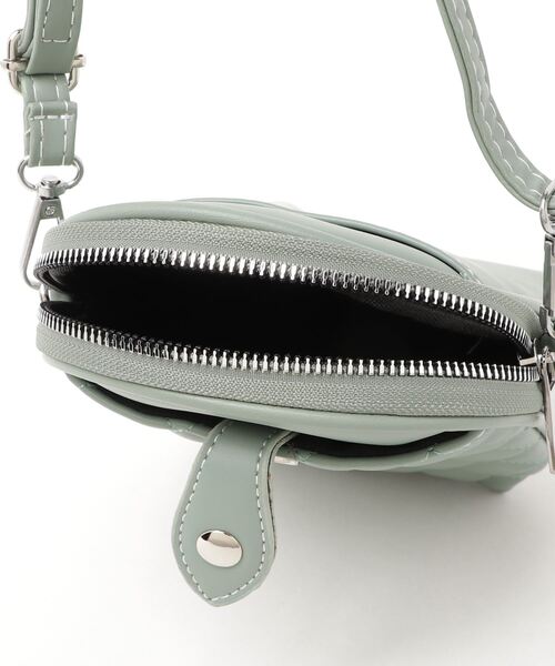 FUNALIVE（ファンアライブ）の「je crois soi ｷﾙﾃｨﾝｸﾞｺﾝﾊﾟｸﾄﾐﾆｼｮﾙﾀﾞｰﾊﾞｯｸﾞ（ショルダーバッグ・レディース・ブラック/ベージュ/グリーン・FREE）」の6枚目の写真