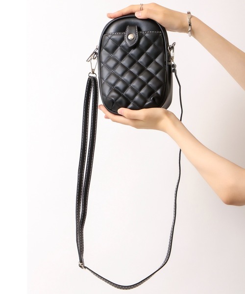 FUNALIVE（ファンアライブ）の「je crois soi ｷﾙﾃｨﾝｸﾞｺﾝﾊﾟｸﾄﾐﾆｼｮﾙﾀﾞｰﾊﾞｯｸﾞ（ショルダーバッグ・レディース・ブラック/ベージュ/グリーン・FREE）」の14枚目の写真