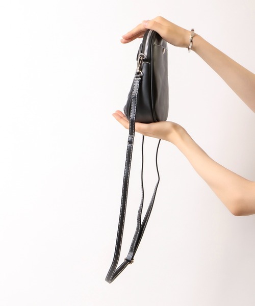 FUNALIVE（ファンアライブ）の「je crois soi ｷﾙﾃｨﾝｸﾞｺﾝﾊﾟｸﾄﾐﾆｼｮﾙﾀﾞｰﾊﾞｯｸﾞ（ショルダーバッグ・レディース・ブラック/ベージュ/グリーン・FREE）」の15枚目の写真