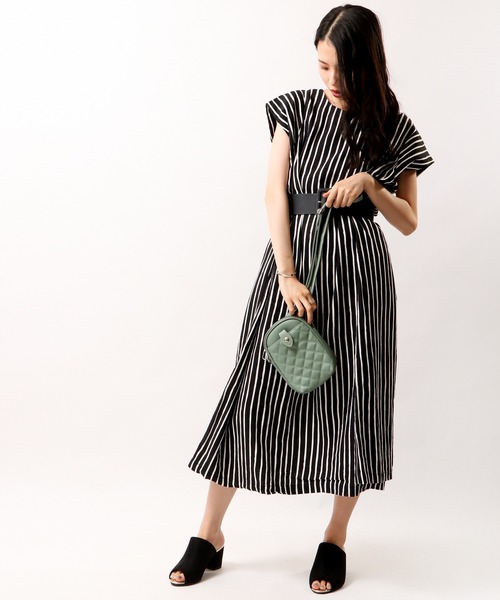 FUNALIVE（ファンアライブ）の「je crois soi ｷﾙﾃｨﾝｸﾞｺﾝﾊﾟｸﾄﾐﾆｼｮﾙﾀﾞｰﾊﾞｯｸﾞ（ショルダーバッグ・レディース・ブラック/ベージュ/グリーン・FREE）」の8枚目の写真