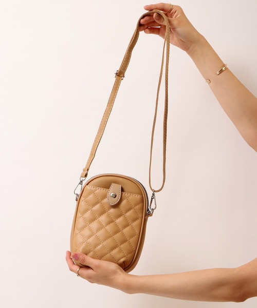 FUNALIVE（ファンアライブ）の「je crois soi ｷﾙﾃｨﾝｸﾞｺﾝﾊﾟｸﾄﾐﾆｼｮﾙﾀﾞｰﾊﾞｯｸﾞ（ショルダーバッグ・レディース・ブラック/ベージュ/グリーン・FREE）」の22枚目の写真