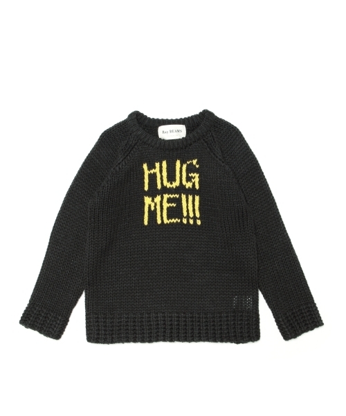 Ray BEAMS（レイビームス）の「Ray BEAMS / "HUG ME!!!" ロゴ クルーネックニット（ニット/セーター・レディース・オフホワイト/チャコールグレー・ONE SIZE）」の20枚目の写真