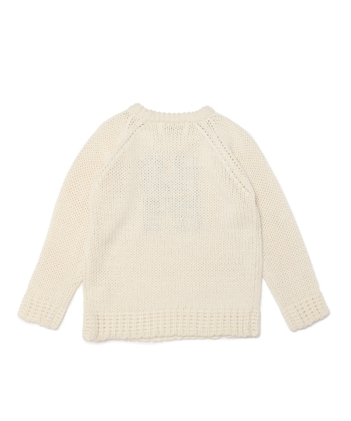 Ray BEAMS（レイビームス）の「Ray BEAMS / "HUG ME!!!" ロゴ クルーネックニット（ニット/セーター・レディース・オフホワイト/チャコールグレー・ONE SIZE）」の15枚目の写真