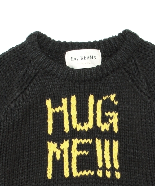 Ray BEAMS（レイビームス）の「Ray BEAMS / "HUG ME!!!" ロゴ クルーネックニット（ニット/セーター・レディース・オフホワイト/チャコールグレー・ONE SIZE）」の16枚目の写真