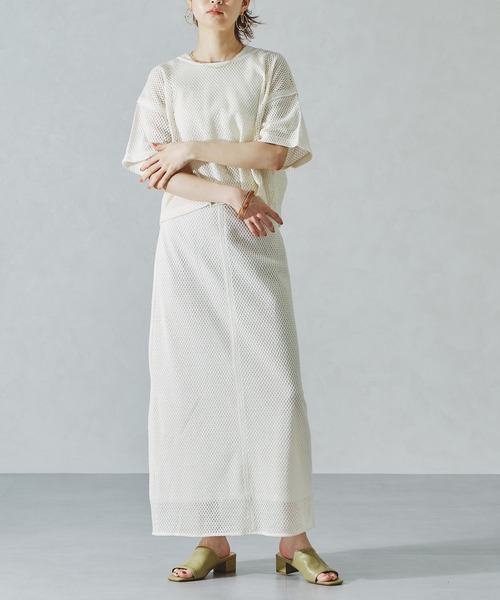 acro（アクロ）の「メッシュナロースカート/AC1076（スカート・レディース・ブラック/ホワイト・ﾌﾘ-）」の15枚目の写真