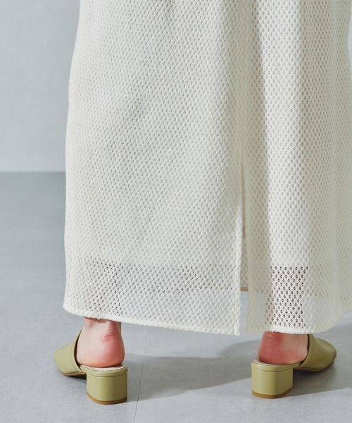 acro（アクロ）の「メッシュナロースカート/AC1076（スカート・レディース・ブラック/ホワイト・ﾌﾘ-）」の18枚目の写真