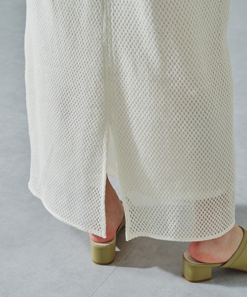 acro（アクロ）の「メッシュナロースカート/AC1076（スカート・レディース・ブラック/ホワイト・ﾌﾘ-）」の19枚目の写真