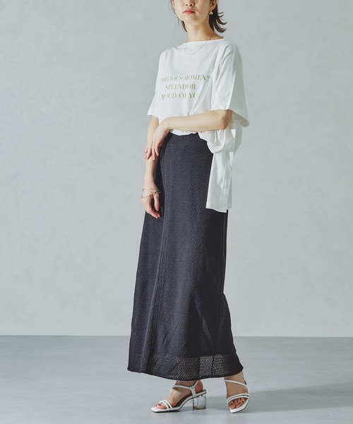 acro（アクロ）の「メッシュナロースカート/AC1076（スカート・レディース・ブラック/ホワイト・ﾌﾘ-）」の21枚目の写真