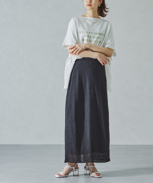 acro（アクロ）の「メッシュナロースカート/AC1076（スカート・レディース・ブラック/ホワイト・ﾌﾘ-）」の22枚目の写真