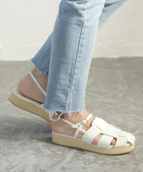 SOROTTO（ソロット）の「厚底グルカサンダル（サンダル・レディース・ホワイト/ブラック・LL/S/M/L）」の8枚目の写真