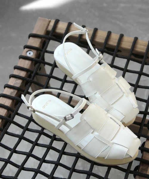 SOROTTO（ソロット）の「厚底グルカサンダル（サンダル・レディース・ホワイト/ブラック・LL/S/M/L）」の21枚目の写真