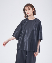 qualite | エコレザーブラウス(シャツ/ブラウス)