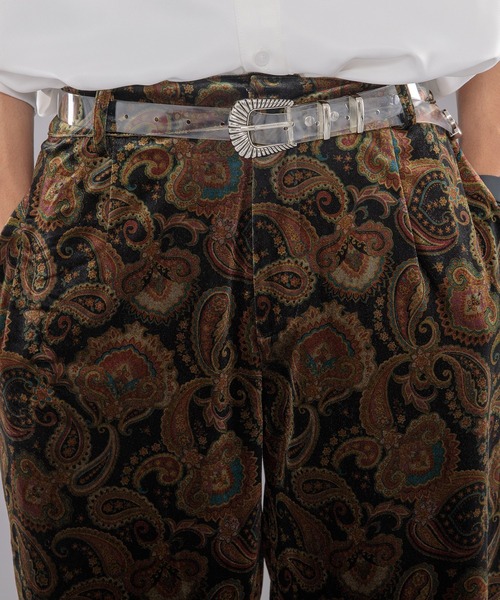 kutir（クティール）の「ペイズリー柄ベロアパンツ（その他パンツ・メンズ・ブラック/ダークブルー・SMALL/MEDIUM/LARGE）」の16枚目の写真
