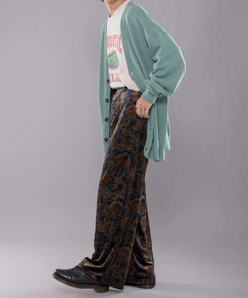 kutir（クティール）の「ペイズリー柄ベロアパンツ（その他パンツ・メンズ・ブラック/ダークブルー・SMALL/MEDIUM/LARGE）」の10枚目の写真