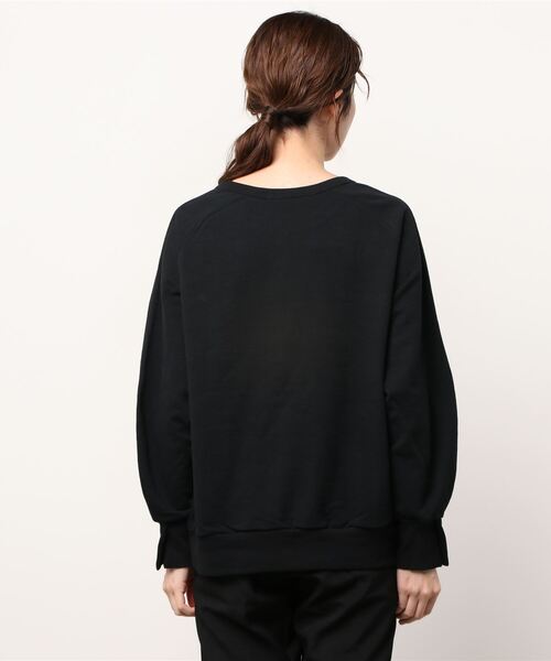 Munich（ミューニック）の「Munich(ミューニック)コットンクリンプジャージー　スウェットトップス（スウェット・レディース・ブラック・FREE）」の3枚目の写真