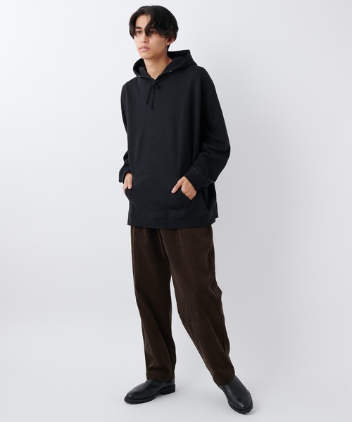 CIAOPANIC（チャオパニック）の「スーパービッグシルエットプルオーバーパーカー/オーバーサイズトレーナー（パーカー・メンズ・ブラウン/ブラック・マルチサイズ）」の3枚目の写真