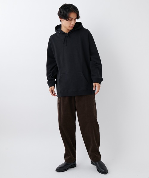 CIAOPANIC（チャオパニック）の「スーパービッグシルエットプルオーバーパーカー/オーバーサイズトレーナー（パーカー・メンズ・ブラウン/ブラック・マルチサイズ）」の10枚目の写真