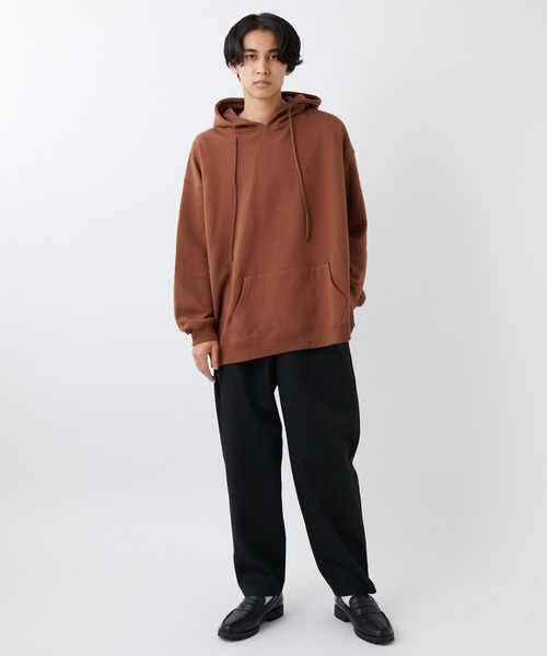 CIAOPANIC（チャオパニック）の「スーパービッグシルエットプルオーバーパーカー/オーバーサイズトレーナー（パーカー・メンズ・ブラウン/ブラック・マルチサイズ）」の5枚目の写真