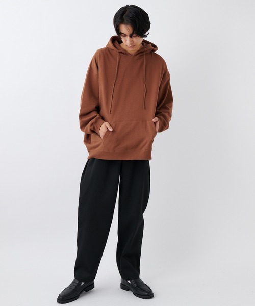 CIAOPANIC（チャオパニック）の「スーパービッグシルエットプルオーバーパーカー/オーバーサイズトレーナー（パーカー・メンズ・ブラウン/ブラック・マルチサイズ）」の4枚目の写真