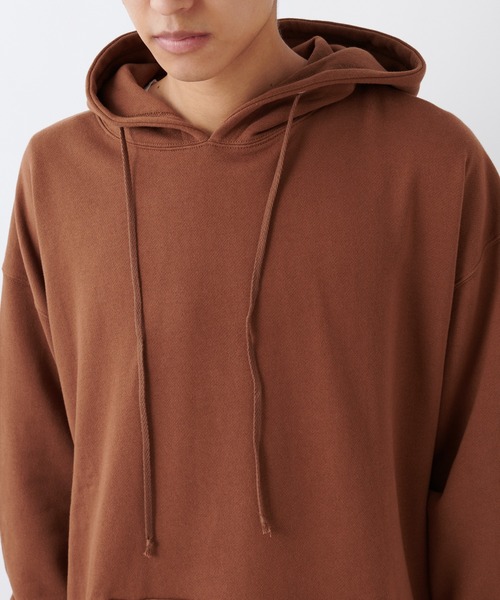 CIAOPANIC（チャオパニック）の「スーパービッグシルエットプルオーバーパーカー/オーバーサイズトレーナー（パーカー・メンズ・ブラウン/ブラック・マルチサイズ）」の8枚目の写真