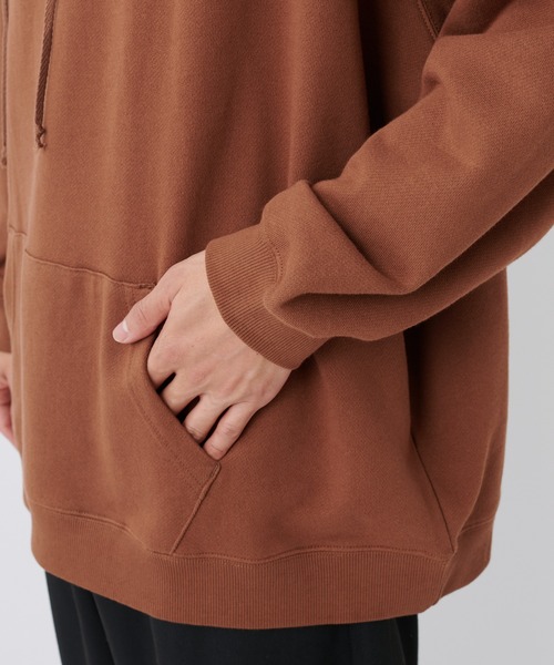 CIAOPANIC（チャオパニック）の「スーパービッグシルエットプルオーバーパーカー/オーバーサイズトレーナー（パーカー・メンズ・ブラウン/ブラック・マルチサイズ）」の6枚目の写真