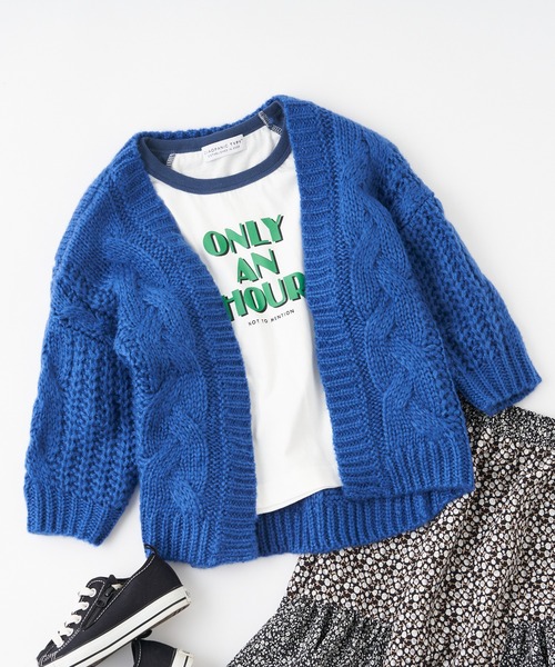 CIAOPANIC TYPY（チャオパニックティピー）の「【KIDS】【ZOZOTOWN限定】配色ラグランプリントTee/ONLY（Tシャツ/カットソー・キッズ・オフホワイト/チャコールグレー・SMALL/MEDIUM/LARGE/X-LARGE/XX-LARGE）」の4枚目の写真