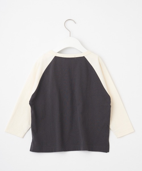CIAOPANIC TYPY（チャオパニックティピー）の「【KIDS】【ZOZOTOWN限定】配色ラグランプリントTee/ONLY（Tシャツ/カットソー・キッズ・オフホワイト/チャコールグレー・SMALL/MEDIUM/LARGE/X-LARGE/XX-LARGE）」の6枚目の写真