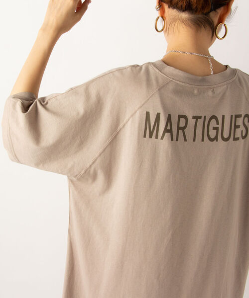 NOLLEY’S(ノーリーズ)の「バックMARTIGUES Tシャツワンピース(ワンピース・レディース・ブラック/グレイッシュベージュ・FREE)」の14枚目の写真