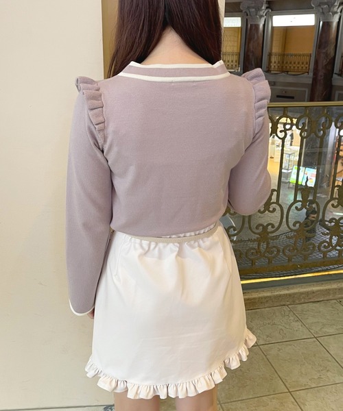 apres jour（アプレジュール）の「ボウタイニット【ZOZOTOWN限定アイテム】（ニット/セーター・レディース・モカ/ブラック/ラベンダー・X-LARGE/フリー）」の18枚目の写真