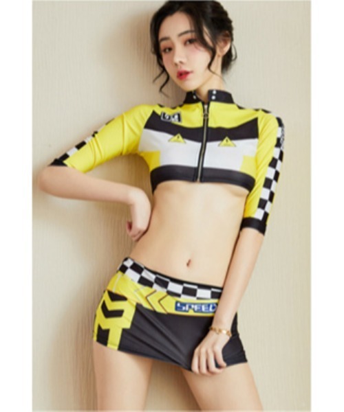 おしゃれスタ（オシャレスタ）の「大胆　レースクイーン　コスプレ（コスチューム/パーティーグッズ・レディース・イエロー・FREE）」の13枚目の写真