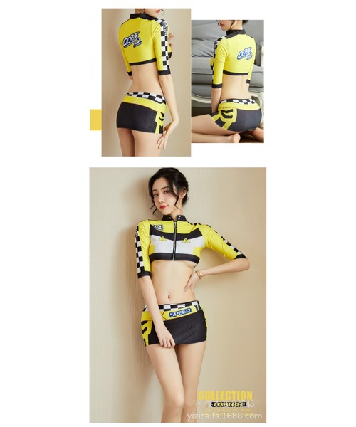 おしゃれスタ（オシャレスタ）の「大胆　レースクイーン　コスプレ（コスチューム/パーティーグッズ・レディース・イエロー・FREE）」の16枚目の写真