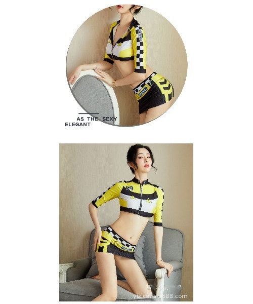 おしゃれスタ（オシャレスタ）の「大胆　レースクイーン　コスプレ（コスチューム/パーティーグッズ・レディース・イエロー・FREE）」の12枚目の写真