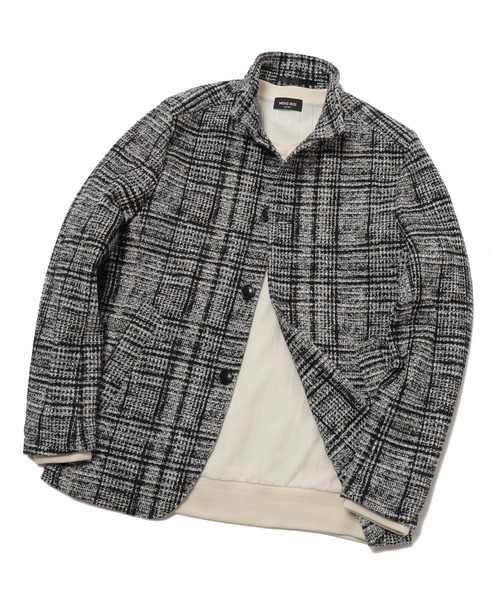 MEN'S BIGI(メンズビギ)の「ワッフルプリント ニットフリース(その他アウター・メンズ・ブラック/ブラウン・03/01/04/02)」の9枚目の写真