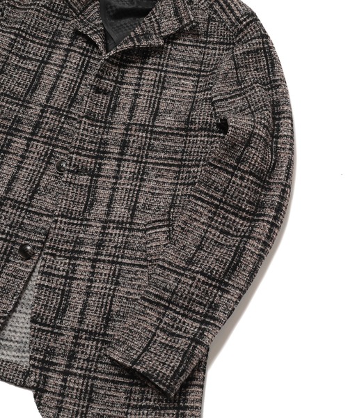 MEN'S BIGI(メンズビギ)の「ワッフルプリント ニットフリース(その他アウター・メンズ・ブラック/ブラウン・03/01/04/02)」の19枚目の写真