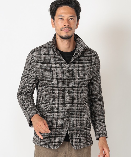 MEN'S BIGI(メンズビギ)の「ワッフルプリント ニットフリース(その他アウター・メンズ・ブラック/ブラウン・03/01/04/02)」の12枚目の写真