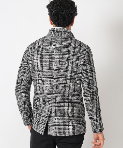 MEN'S BIGI(メンズビギ)の「ワッフルプリント ニットフリース(その他アウター・メンズ・ブラック/ブラウン・03/01/04/02)」の6枚目の写真