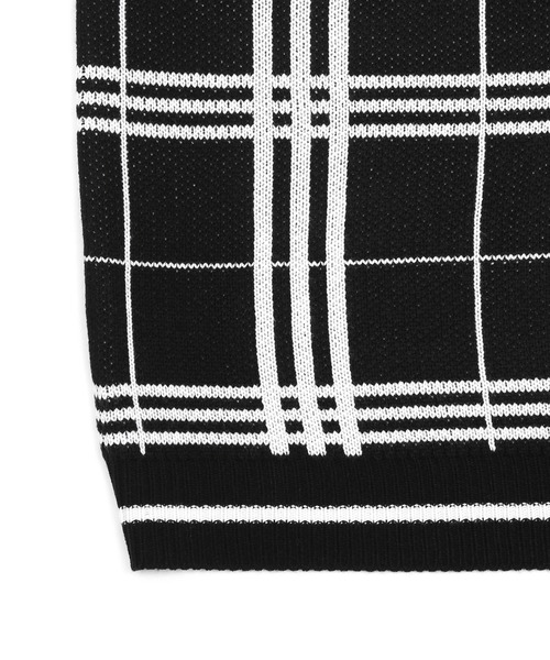 Figments（フィグメンツ）の「チェックニットベスト（ベスト・レディース・ブラック/ベージュ・FREE）」の5枚目の写真