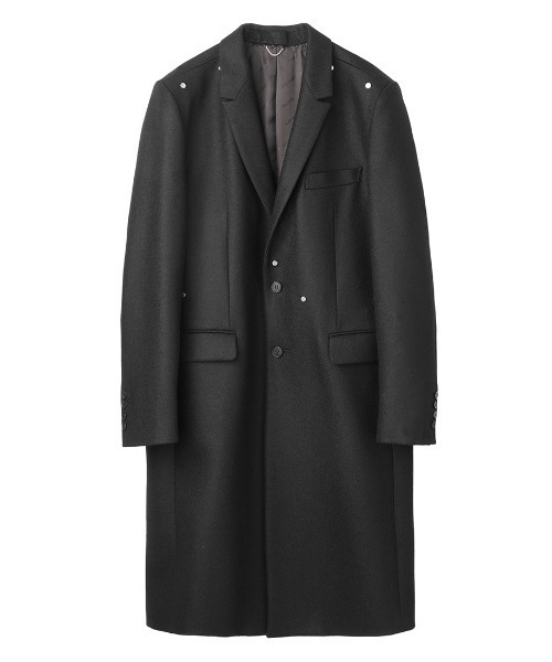 JOHN LAWRENCE SULLIVAN（ジョンローレンスサリバン）の「QUILT PANEL COAT（チェスターコート・メンズ・ブラック・46/44）」の2枚目の写真