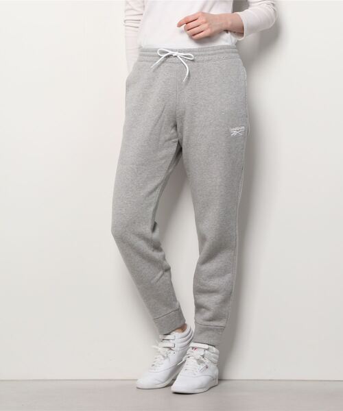 Reebok(リーボック)の「 アイデンティティ ジョガー / Identity Joggers(スウェットパンツ・レディース・ヘザーグレー/ブラック・SMALL/LARGE/MEDIUM/X-LARGE/XX-LARGE/X-SMALL)」の5枚目の写真