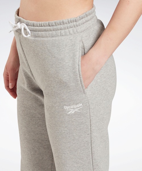 Reebok(リーボック)の「 アイデンティティ ジョガー / Identity Joggers(スウェットパンツ・レディース・ヘザーグレー/ブラック・SMALL/LARGE/MEDIUM/X-LARGE/XX-LARGE/X-SMALL)」の3枚目の写真