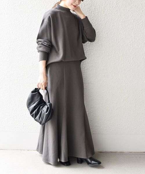 SHIPS（シップス）の「*USAコットンスカート◆（スカート・レディース・ライトオリーブ/ブルー系/チャコールグレー/ブラック・MEDIUM/SMALL）」の14枚目の写真