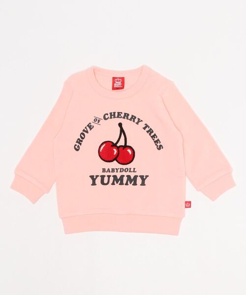 BABYDOLL(ベビードール)の「サガラ トレーナー 5865K(スウェット・キッズ・ブラック×ピンク/ベビーピンク/ブラック系その他/マスタード/パープル/ライトブルー/ベージュ/ブルー系その他2/ライトグリーン/ブラウン系その他/ベージュ系その他/バイオレット/ブラウン/ピンク系その他/ライトベージュ/ブラック×ホワイト・100cm/130cm/90cm/140cm/110cm/120cm)」の15枚目の写真