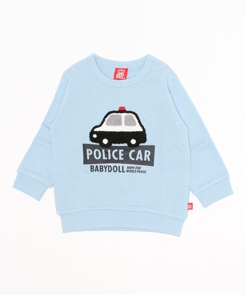 BABYDOLL(ベビードール)の「サガラ トレーナー 5865K(スウェット・キッズ・ブラック×ピンク/ベビーピンク/ブラック系その他/マスタード/パープル/ライトブルー/ベージュ/ブルー系その他2/ライトグリーン/ブラウン系その他/ベージュ系その他/バイオレット/ブラウン/ピンク系その他/ライトベージュ/ブラック×ホワイト・100cm/130cm/90cm/140cm/110cm/120cm)」の1枚目の写真